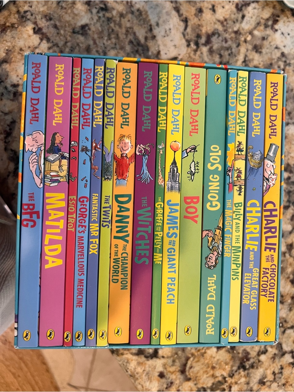 Roald Dahl 16 Book Box Set Collection Matilda BFG Charlie & Chocolate Factory